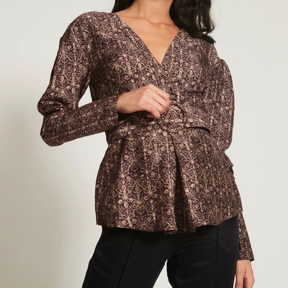 NWOT- SIR The Label Silk Top - Picture 1 of 8